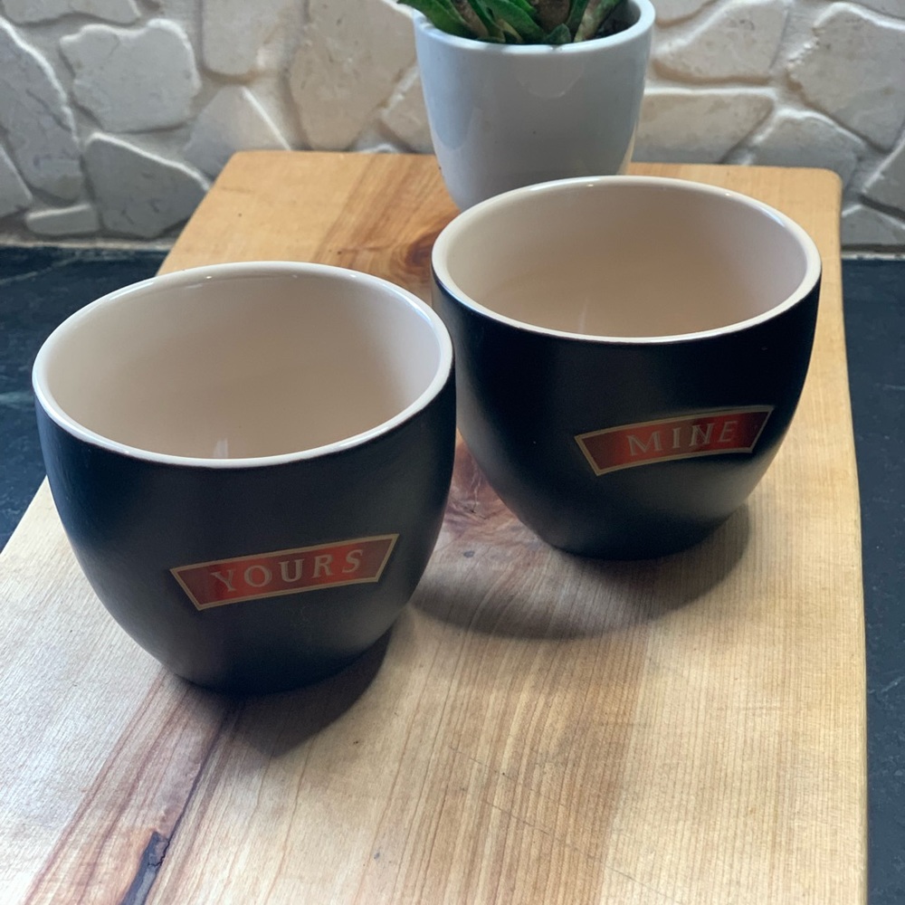 BAILEYS | Set of 2 | Yours & Mine Vintage Cups/Mugs